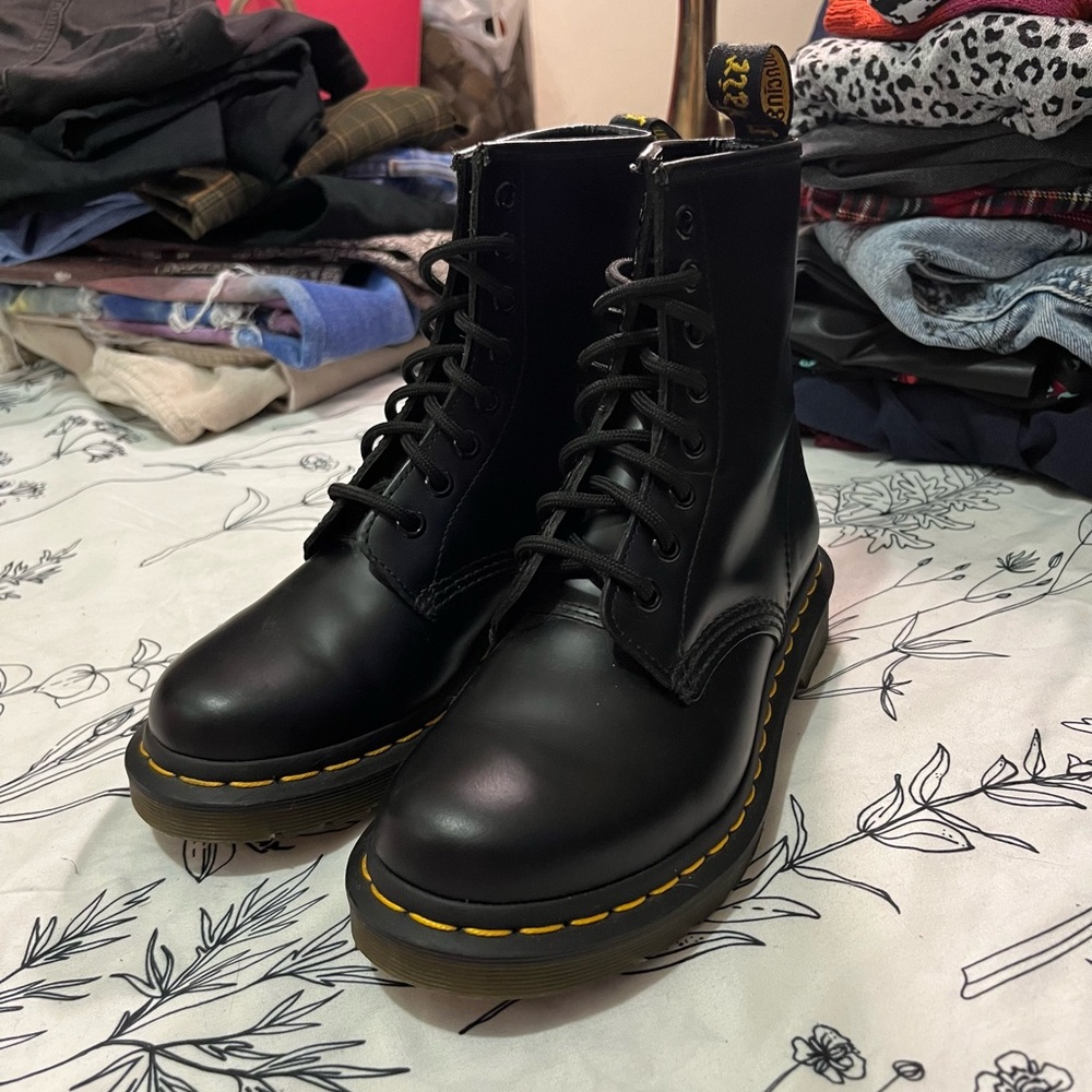 Dr. Martens Black Leather Boots
